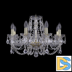 Подвесная люстра Bohemia Ivele Crystal 1402/8/195 G Leafs