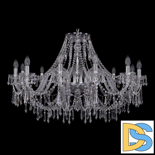 Подвесная люстра Bohemia Ivele Crystal 1403/12/360 Ni