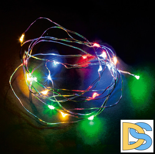 Гирлянда линейная Feron CL575 Роса 5В 1,8Вт мультиколор 5м IP20 48185