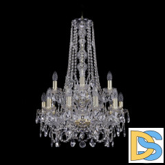 Подвесная люстра Bohemia Ivele Crystal 1411/10+5/195/h-83/2d G