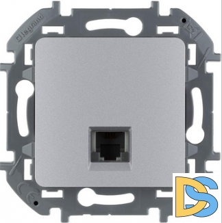 Розетка Legrand Inspiria телефонная RG11 алюминий , 673822