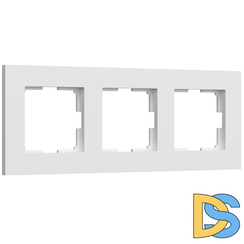 Рамка на 3 поста Werkel Slab (белый матовый) W0032961