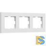 Рамка на 3 поста Werkel Slab (белый матовый) W0032961