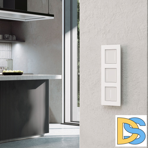 Рамка на 3 поста Werkel Slab (белый матовый) W0032961