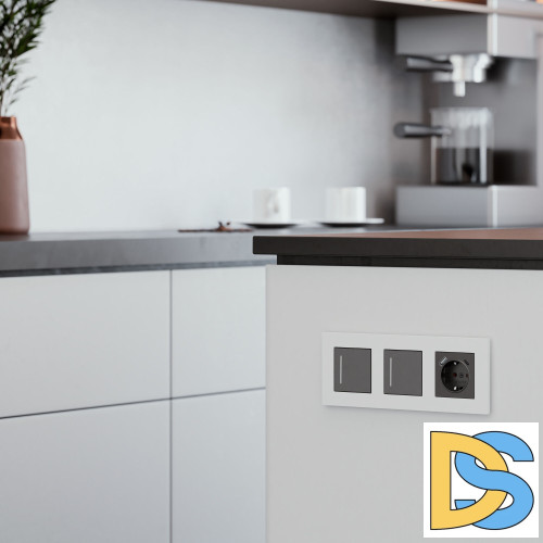 Рамка на 3 поста Werkel Slab (белый матовый) W0032961