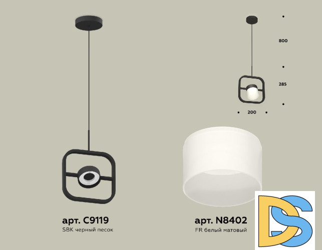 Подвесной светильник Ambrella Light Traditional (C9119, N8402) XB9119155