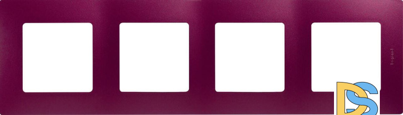 Рамка 4-постовая Legrand Etika сливовая 672564