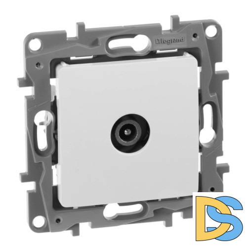 Розетка TV проходная Legrand Etika белая 672263