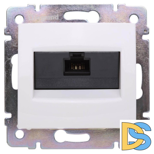 Розетка компьютерная RJ45 Legrand Valena 6 кат UTP с захватами белая 774246
