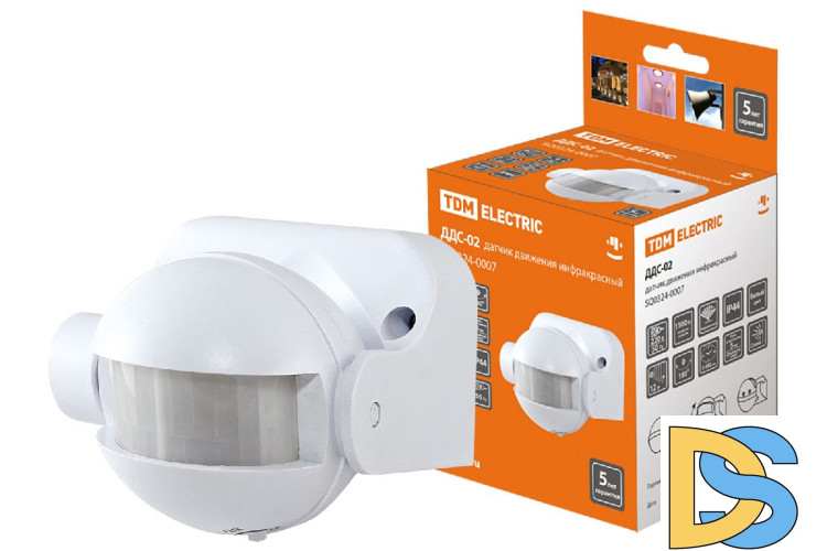 Датчик движения инфракрасный TDM Electric ДДС-02 SQ0324-0007