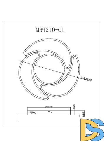 Потолочный светильник Myfar Lysithea MR9210-CL