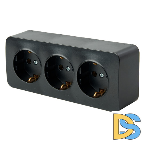 Розетка 3-местная с/з Stekker София MST16-13-05 49502