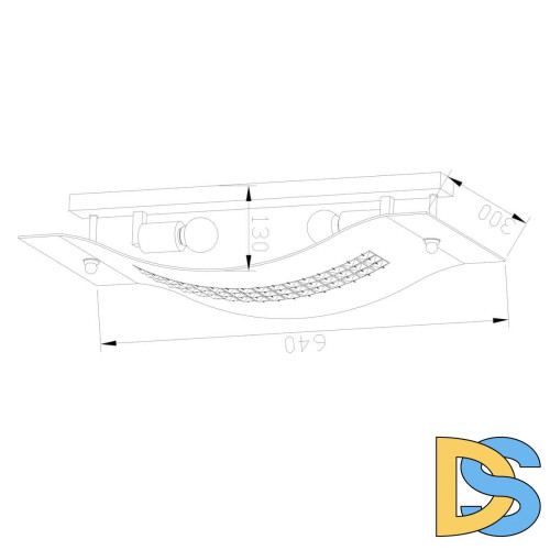 Настенный светильник Lucia Tucci Pelle Nerre W2019.2