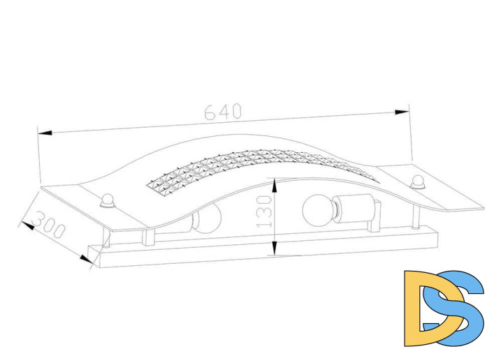 Настенный светильник Lucia Tucci Pelle Nerre W2019.2