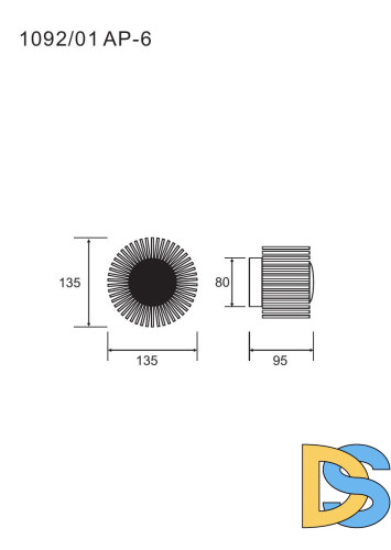Настенный светильник Divinare Aurora 1092/01 AP-6