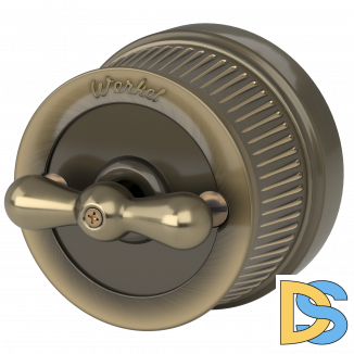 Переключатель/выключатель одноклавишный (бронзовый) Ретро W5712012