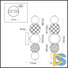 Бра Odeon Light Crystal 5007/7WL