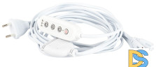 Разветвитель сетевой для линейных светильников Эра 3х IEC C5 3pin+timer (4/8/12 H) 2 м Б0066949