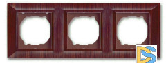 Рамка 3-я коричневая Vesta-Electric Roma Wood