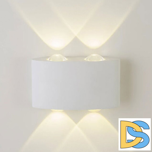 Уличный настенный светильник AM Group AM307-4X1 W WH 4000K