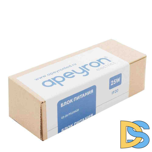 Блок питания (слим) Apeyron 25Вт DC12В 2А IP20 03-26