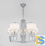 Подвесная люстра Eurosvet Zaffiro 10099/5 хром/прозрачный хрусталь Strotskis (новый абажур)