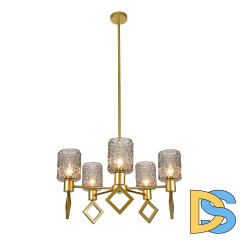 Люстра на штанге Indigo Preda 13025/5R Gold V000469