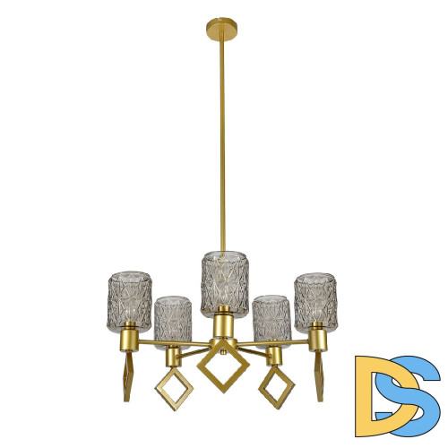 Люстра на штанге Indigo Preda 13025/5R Gold V000469