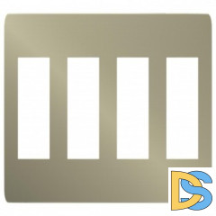 Рамка 4-ая (четверная), Бронза/Бежевый, серия Unica Studio, Schneider Electric