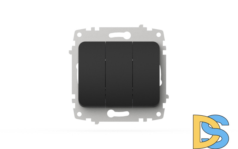 Выключатель трехклавишный ELBI Jazz 607-014800-254