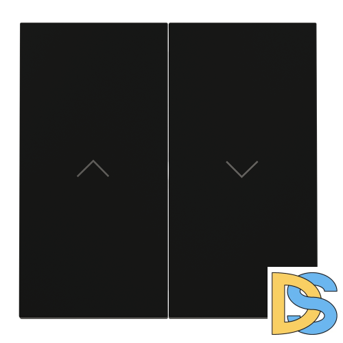 Клавиши для выключателя жалюзи, S70 (черный матовый)