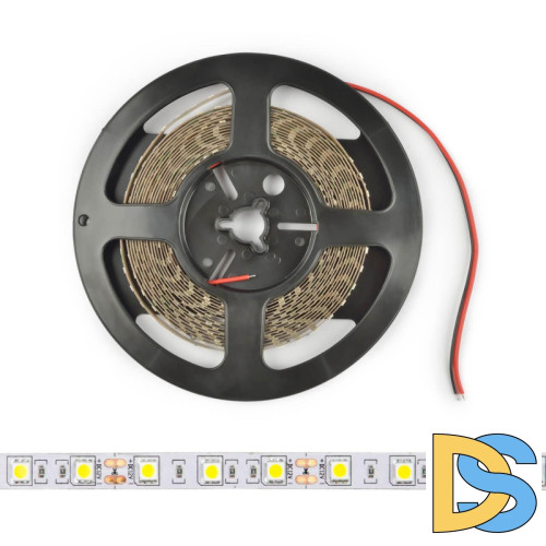 Светодиодная лента (UL-00004368) Uniel 7,2W/m 30LED/m 5050SMD холодный белый 5M ULS-M22-5050-30LED/m-10mm-IP20-DC12V-7,2W/m-5M-6500K PROFI