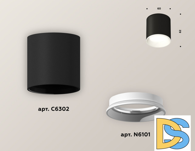 Накладной светильник Ambrella Light Techno XS6302001 (C6302, N6101)