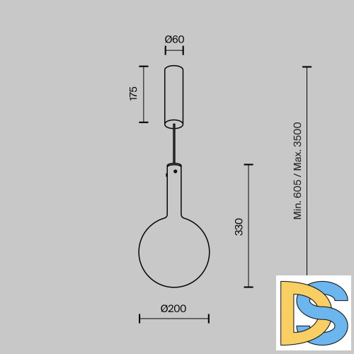 Подвесной светильник Maytoni Nebula MOD182PL-L4B3K