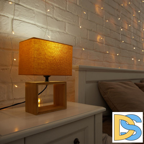 Настольная лампа Uniel UML-B401 E27 ORANGE/WOOD UL-00010955