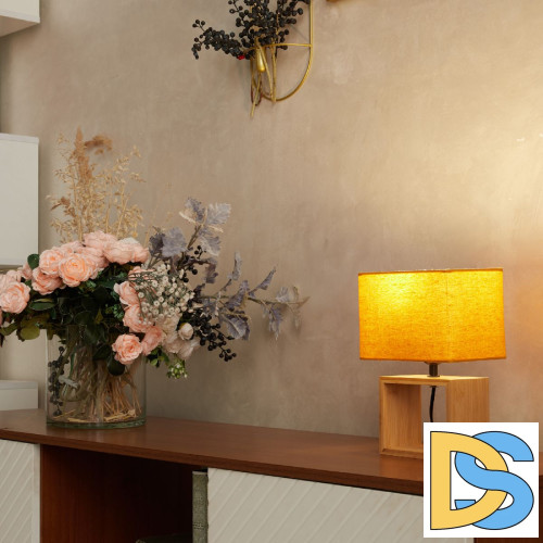 Настольная лампа Uniel UML-B401 E27 ORANGE/WOOD UL-00010955