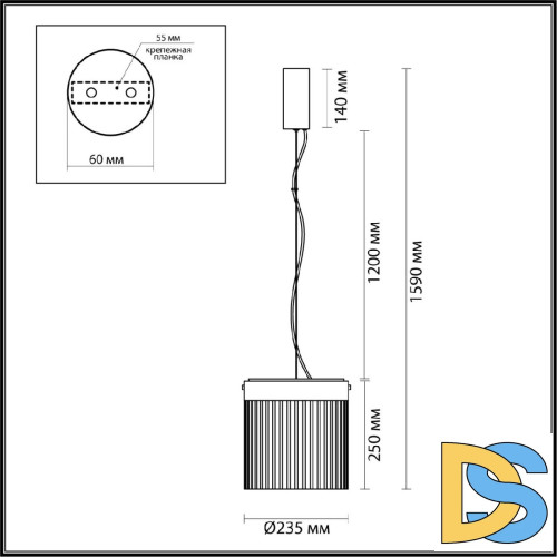 Подвесной светильник Odeon Light Pillari 5047/20L