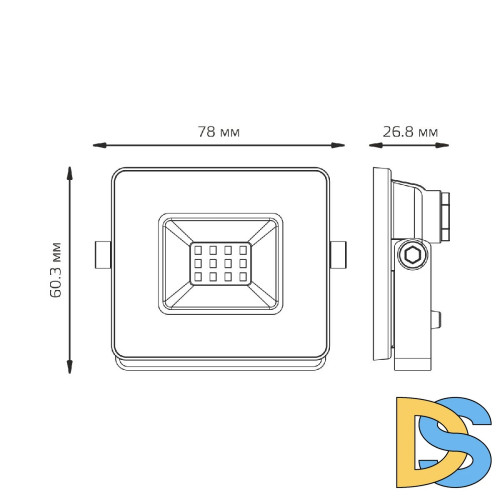 Прожектор Gauss 68810 688100310