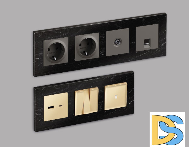 Рамка двухместная Ambrella Volt Grand AF930702