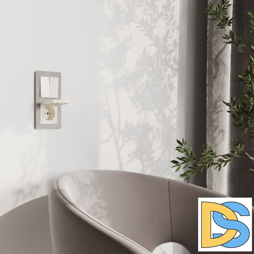 Розетка с защитной крышкой и шторками Werkel W1171203 4690389213151 a069595