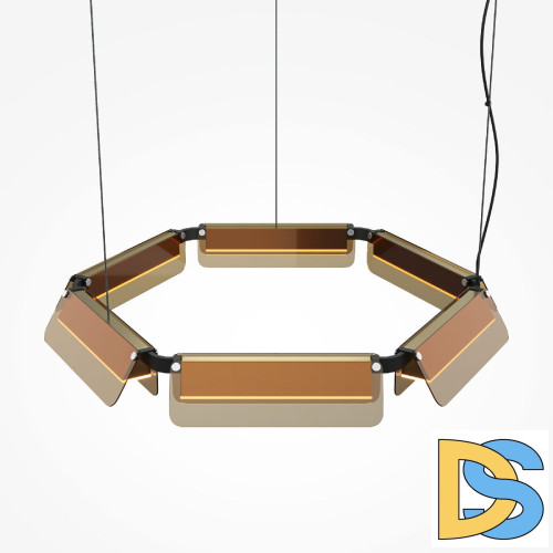 Подвесная люстра Maytoni Flat MOD296PL-L40BC3K