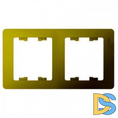 Рамка 2-ая (двойная), Фисташковый, серия Glossa, Schneider Electric