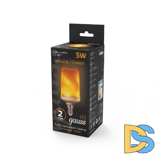 Лампа светодиодная Gauss E14 5W 1500K матовая 157401105