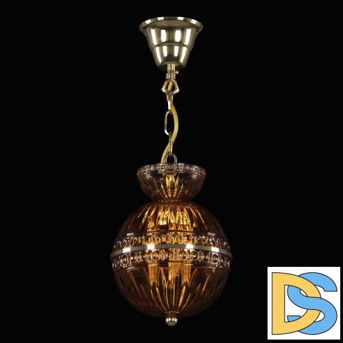 Подвесной светильник Bohemia Ivele Crystal 5480/17 G Amber/M-1G