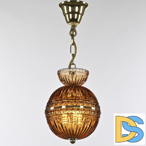 Подвесной светильник Bohemia Ivele Crystal 5480/17 G Amber/M-1G