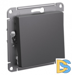 Выключатель 1-клавишный, перекрестный (с трех мест), Базальт, серия Atlas Design, Schneider Electric