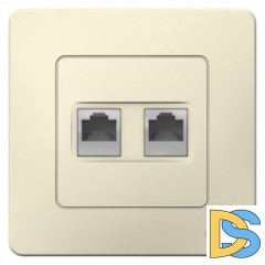 Розетка компьютерная 1-ая кат.5е, RJ-45 (интернет), Молочный, серия Blanca, Schneider Ele