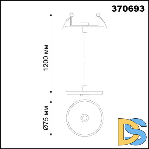 Встраиваемый светильник Novotech 370693
