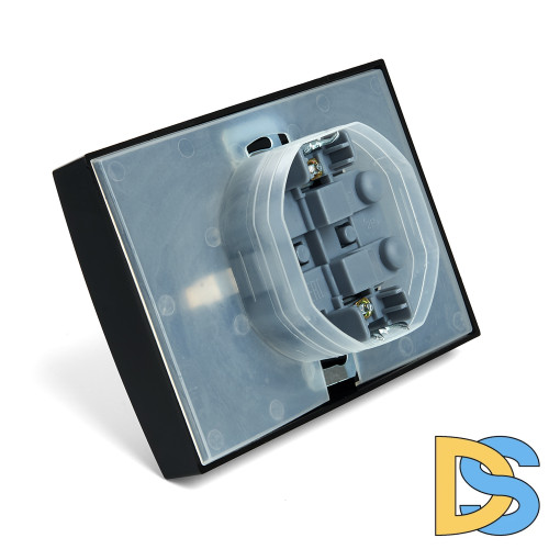 Розетка 2-местная с/з с крышкой Stekker Эрна PST16-9015-03 49138