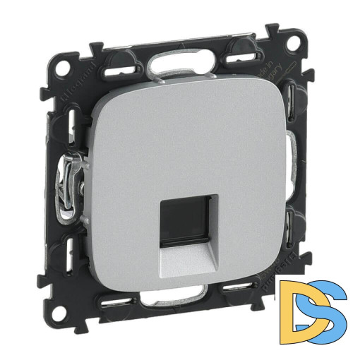 Информационная розетка RJ45 Legrand Valena Allure алюминий 753940